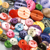50 pieces 11mm - 2 Holes Polyester Button for Blouses (18") - (KP2 105 18") - ACCESSOIRES LEDUC BV